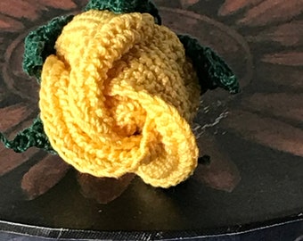 Rose Crochet Flower, Small, handmade