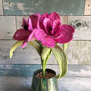 Peruvian Lily Alstroemeria crochet flower, lily, handmade, Spring Decor, Mother’s Day gift, Easter Gift, Valentine’s Day Gift