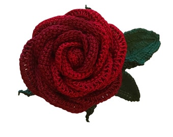 Large Crochet Rose: Everlasting Flower Arrangement