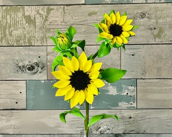 Sunflower Spray, Foam Flowers Sunflowers, Home Decor, gifts for her, handmade, Spring Decor, Mother’s Day gift, Easter Gift, Memorial Day