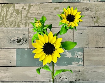 Sunflower Spray, Foamorian Flowers, Sunflowers,  Handmade