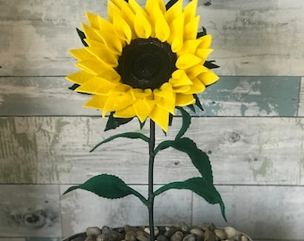 Sunflower, Mammoth, Felt Flowers, handmade gift, Anniversary, Spring Decor, Easter, Mother’s Day, Valen