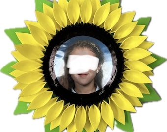 Sunflower Hanging Photo Frame: Handmade Spring Decor Foamorian