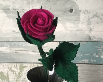 Rose Flower, Felt Rose, Felt Flowers, handmade gift, Anniversary, Spring Decor, Easter, Mother’s Day, Home Decor, Spring Decor