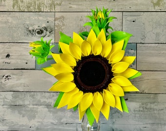 Sunflower Extra Large, Foam Flowers Sunflowers, gifts for mom, handmade, Spring Decor, Mother’s Day gift, Easter Gift, Memorial Day