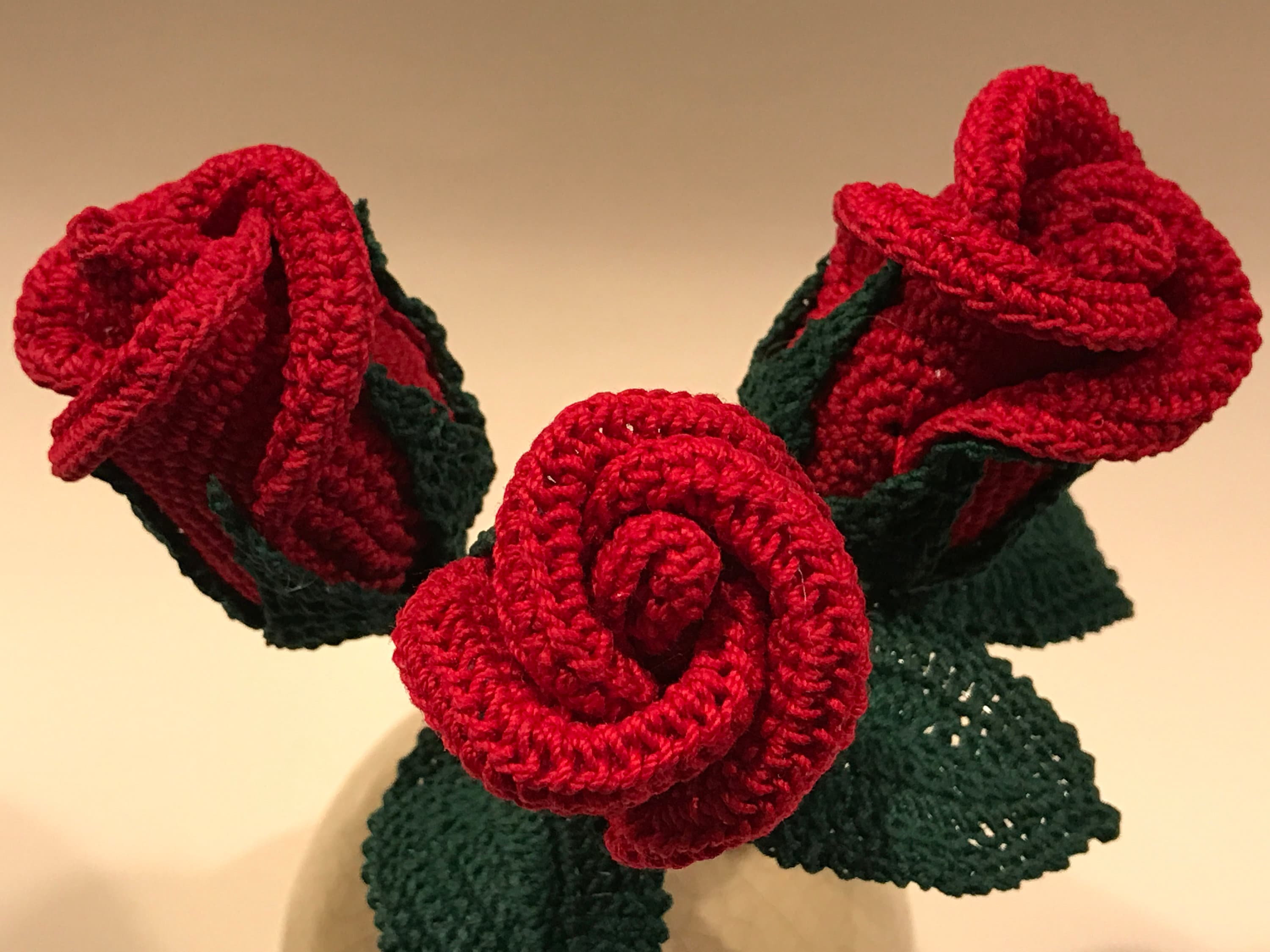 Crochet Rose Pattern Small Beginner Valentine Gift Gifts for | Etsy