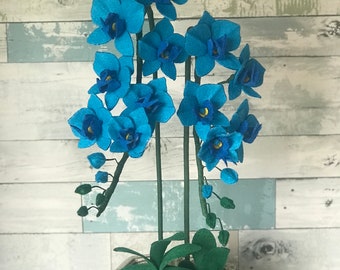 Orchid Felt Flower Spray, Large, Felt Flowers, Home Decor, handmade, Spring Decor, Mother’s Day gift, Easter Gift, Valentine’s Day Gift