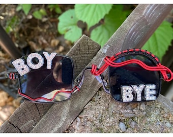 Wire Wrapped Rave Sunglasses | Rhinestone Festival Glasses