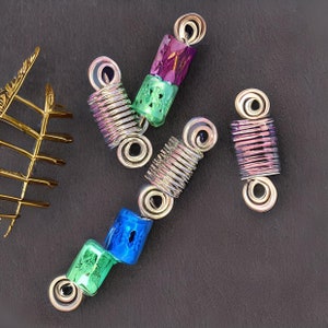 Loc beads, hair cuffs, deadlock hair accesories