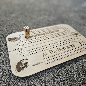 Fichier svg de planche de cribbage UNIQUEMENT, pour la découpe laser