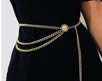 silver chain belts for dresses
