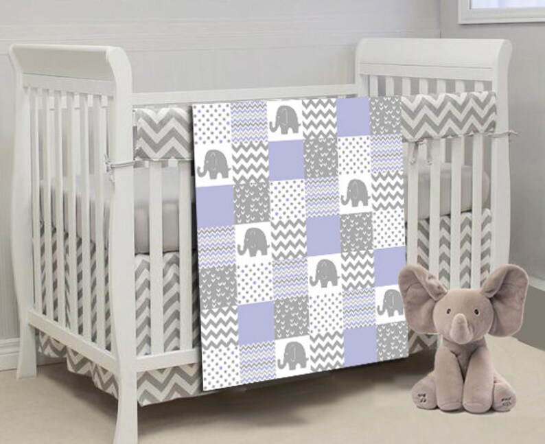 baby girl elephant bedding