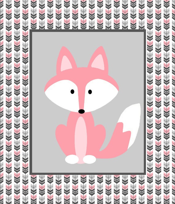 pink fox blanket