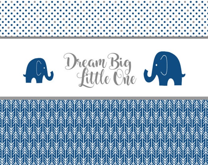 Classic Blue Baby Boy Blanket Cottonminky Blanket With Etsy