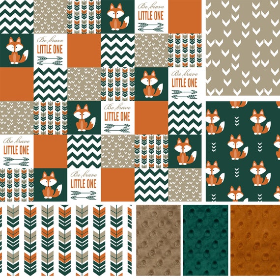 forest green crib sheet