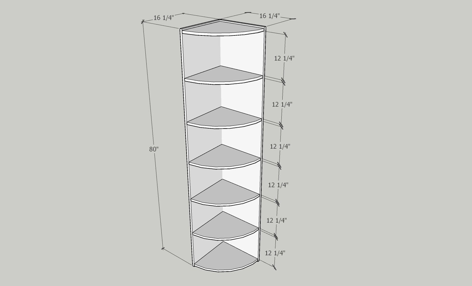 EZ Corner Shelf Tower Wood Corner Shelves Wood Storage Etsy