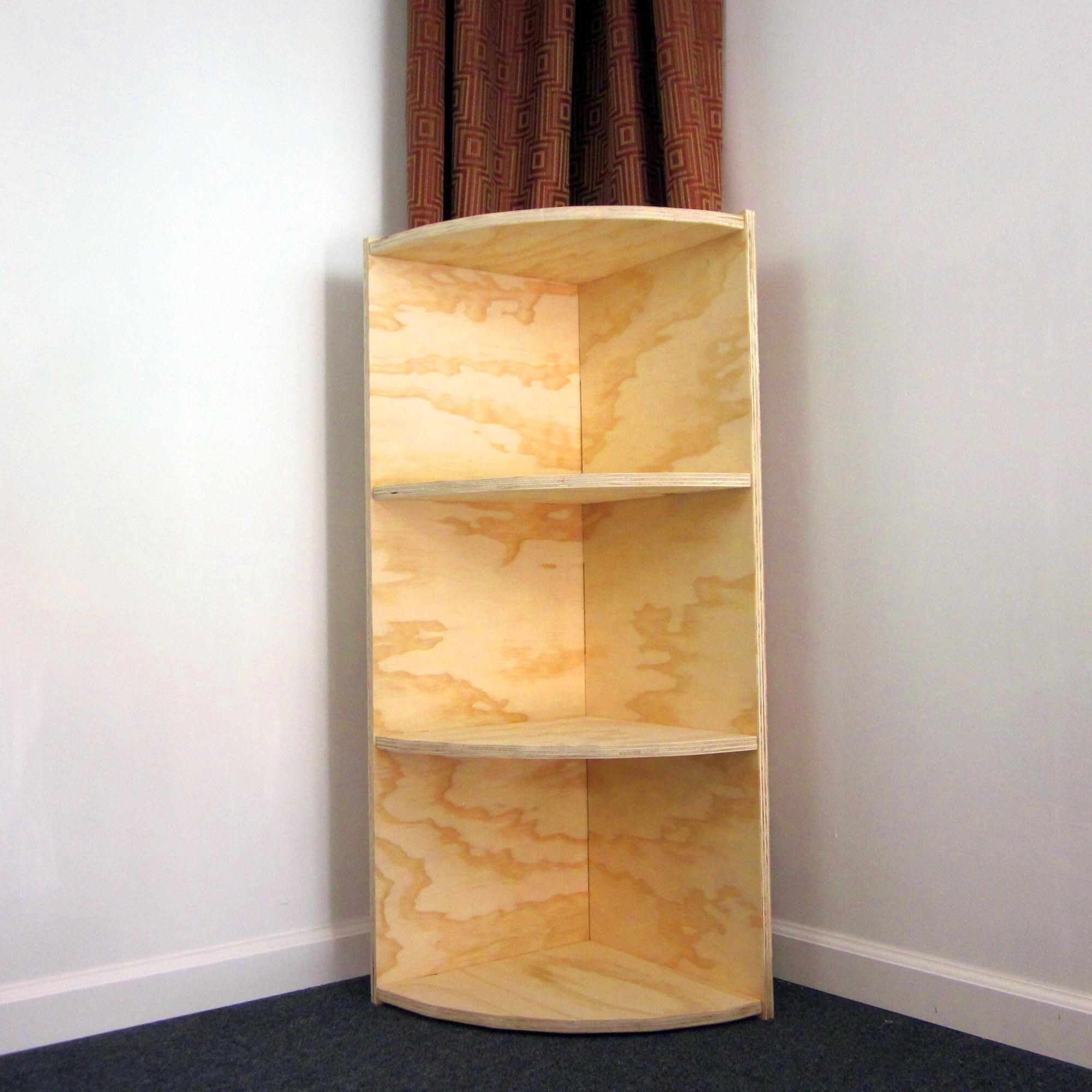 EZ Corner Shelf Tabletop Wood Corner Shelves Wood Storage Etsy