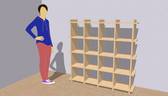 Super Ez Cube Max 4x4 Shelf Cube Storage Bookshelf Or Wood Etsy