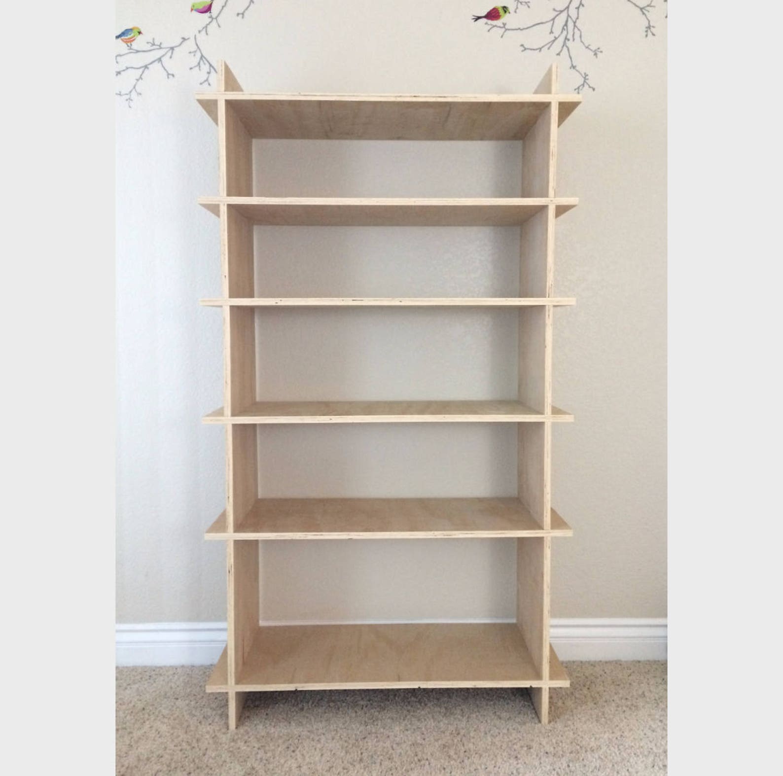 Super EZ Shelf Tall Kit Wood Bookcase Shelving Unit Wooden Etsy