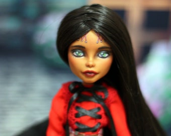 OOAK Robecca Steam Monster High doll repaint custom