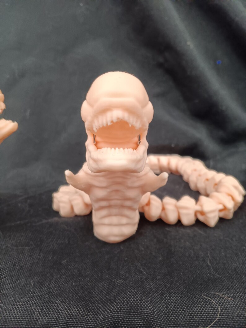 Fully Articulated Chestburster Figure – 3D Printed Alien Monster Toy ...