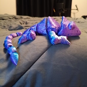 Flexi Chameleon -STL- for 3D printing - articulated - print in place