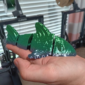 Flexi koi fish STL File - articulated fidget toy - print in place
