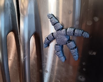 Flexi Starfish magnet STL for 3D printing - articulated - print in place - fidget toy