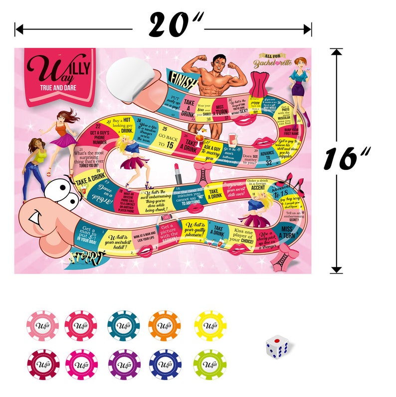 Bachelorette Party Game Girls Night Out Game Fun Board Etsy