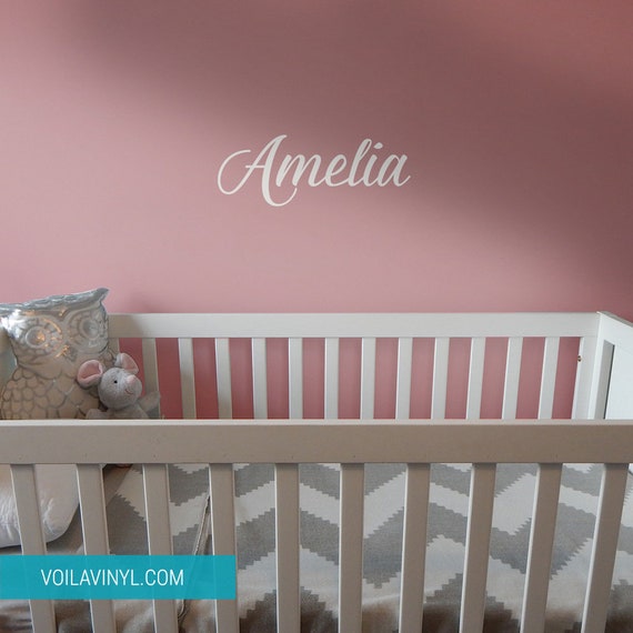 Your baby / child's name Wall decal nursery decor Etsy