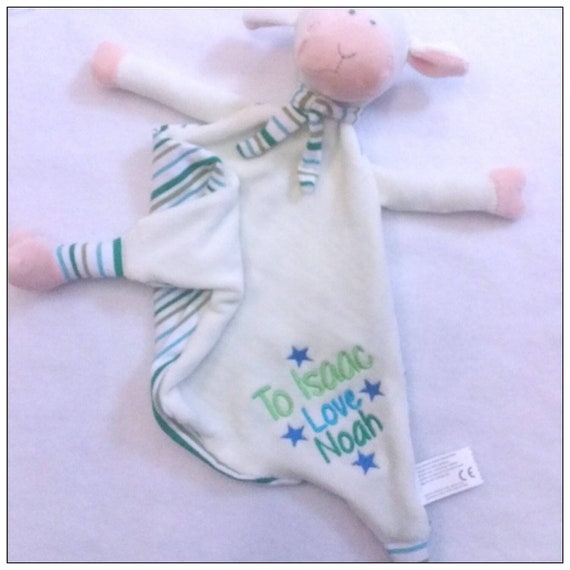 personalised baby comfort blanket