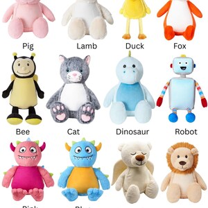 Orsetto di peluche personalizzato da regalare come ricordo della nascita, ricamato con i dettagli del parto. immagine 7
