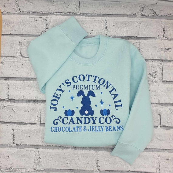 Personalised Easter sweatshirt, Embroidered Easter jumper, Bunny  Sweatshirt, Personalised Bunny Sweater, Childs Easter Gift