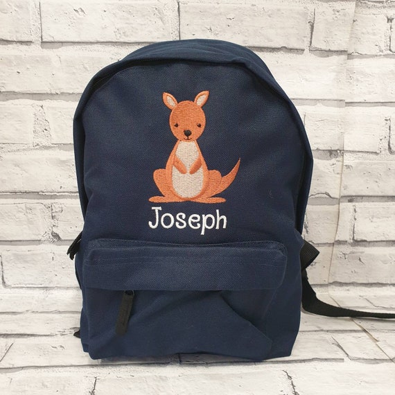 Personalised Backpack, Embroidered Toddler Rucksack,Nursey, School Bag, Unisex, Kangaroo Bag