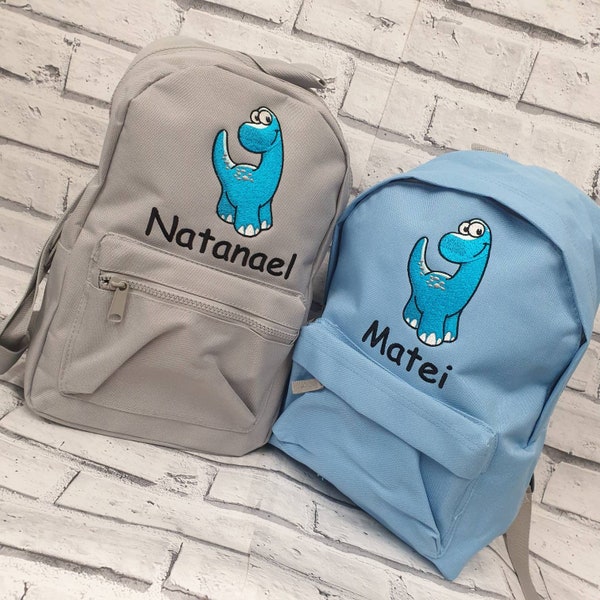 Personalised Toddler Dinosaur Backpack, Rucksack,Nursey, School Bag, Unisex, Boy, Girl