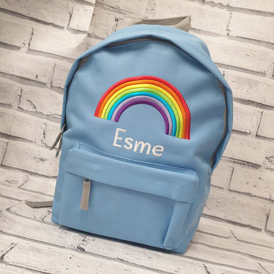 Personalised Toddler Rainbow Backpack RucksackNursey School Etsy