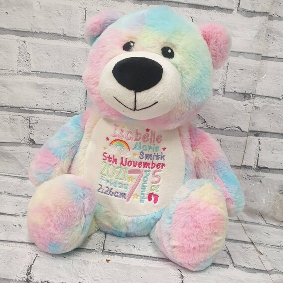 Rainbow baby teddy outlet