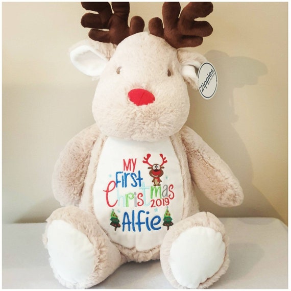 personalised christmas bear
