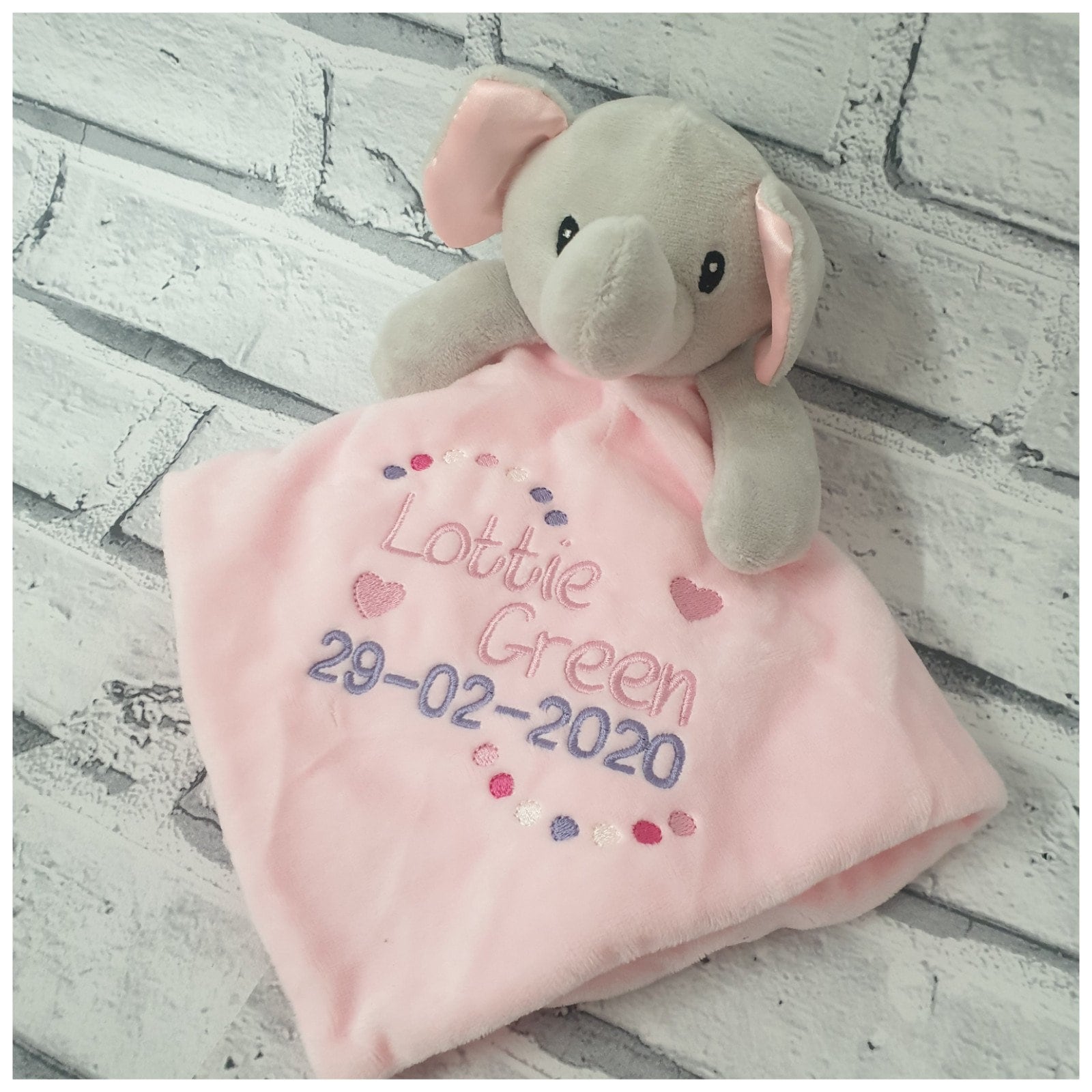 Elephant top comforter toy