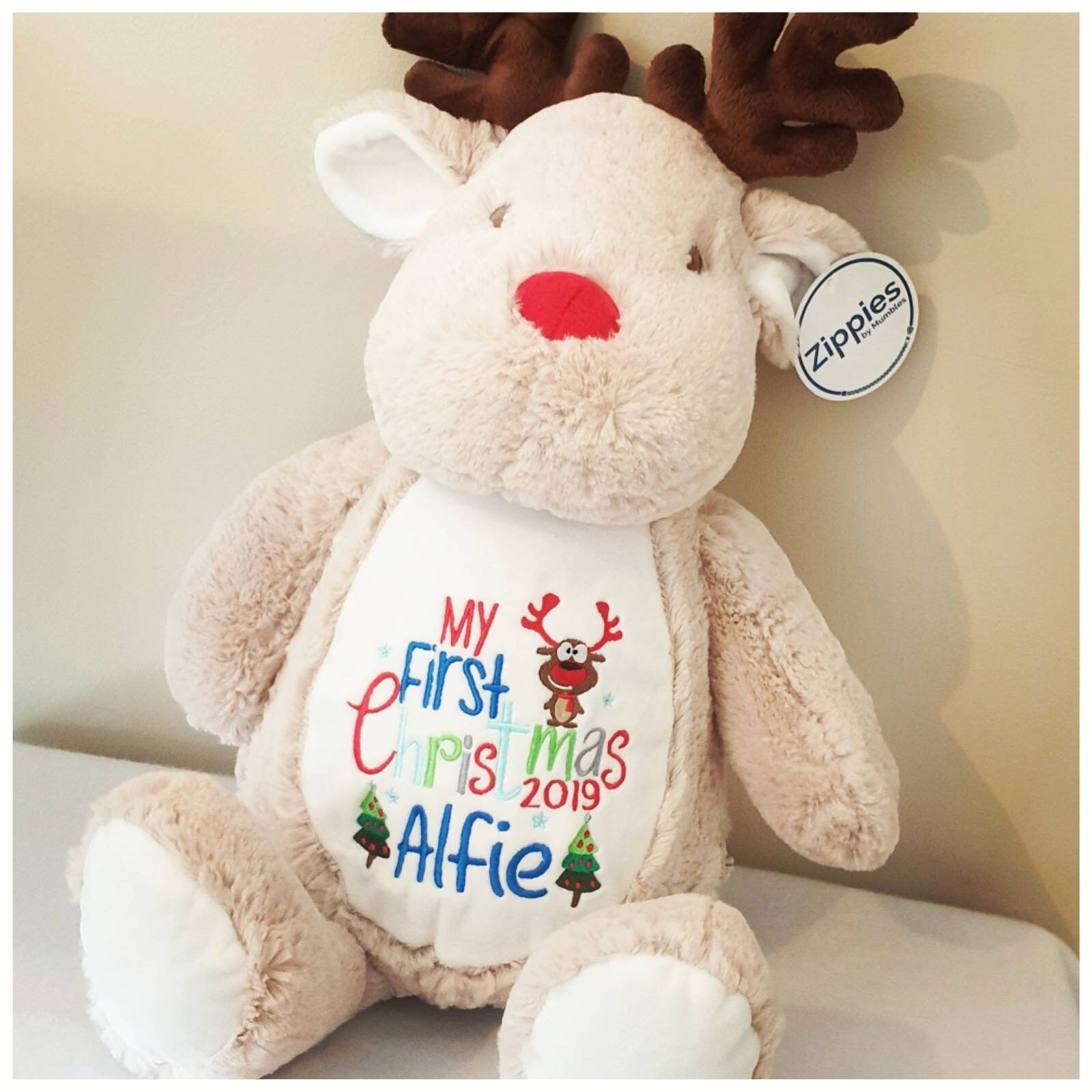 personalised christmas bear