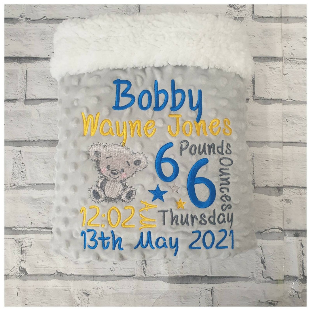 Custom Buzzy Bear Blanket