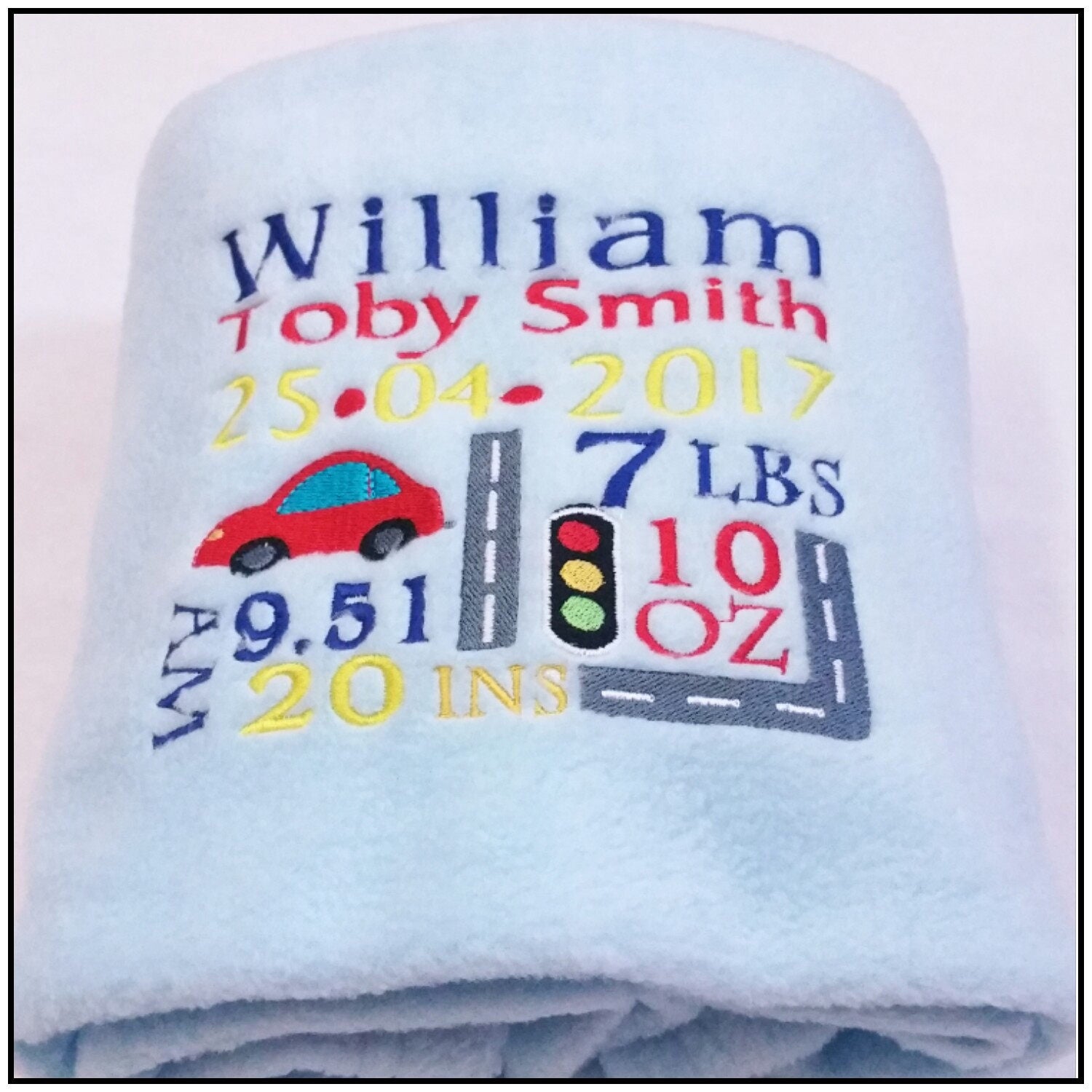 Personalised Baby Blanket Baby Gift Fleece Blanket Birth Etsy