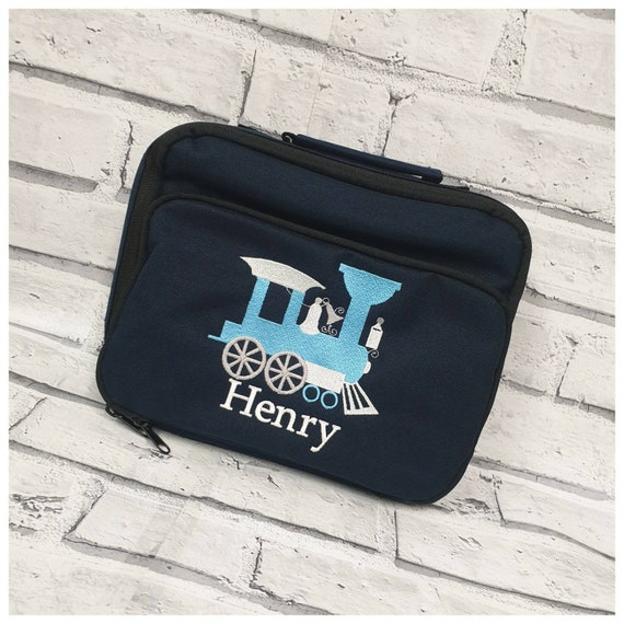 Personalised Train LunchBox, School Lunch Bag, Toddler LunchBox,