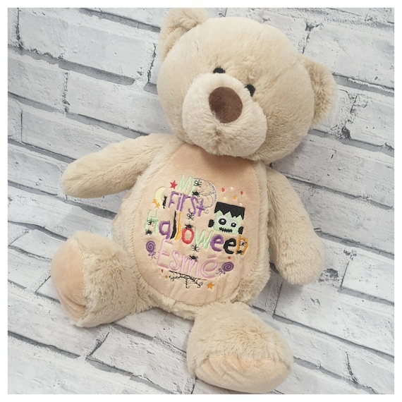Personalised First Halloween Teddy Bear, My 1st Halloween Teddy Bear, New Baby Gift