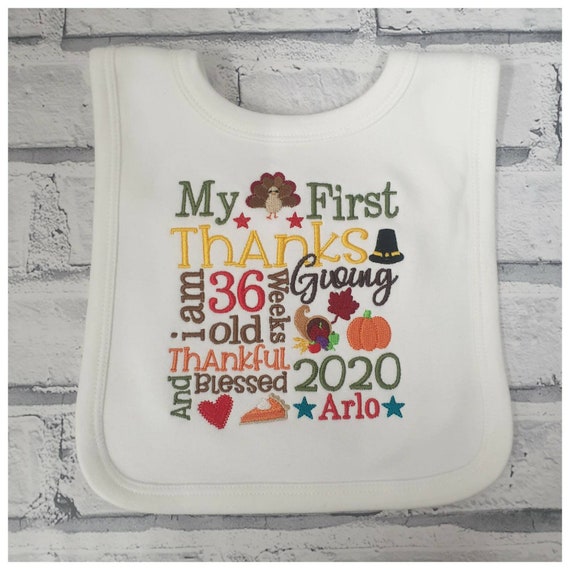 My 1st cheap thanksgiving bib