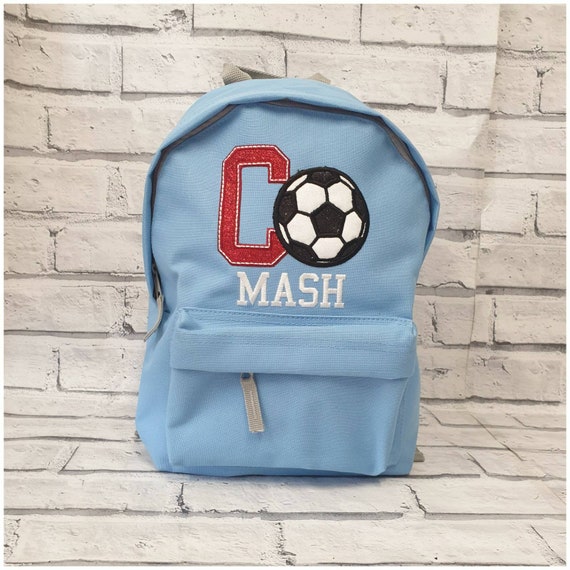 Personalised football backpack Clearance