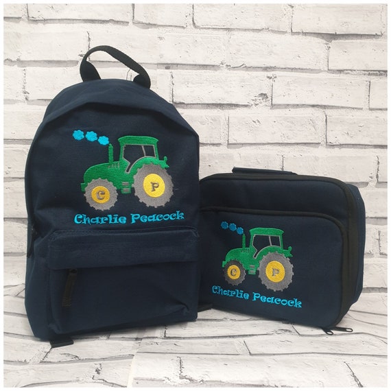 personalised backpack and lunchbox