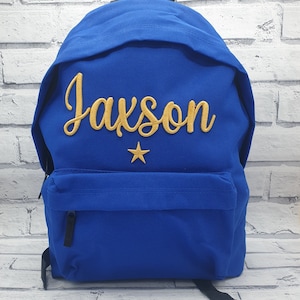 Sac à dos personnalisé pour tout-petit, sac à dos brodé pour enfants, sac de voyage, sac à dos avec nom personnalisé, sac à dos avec nom 3D, sac à dos personnalisé pour chambre d'enfant
