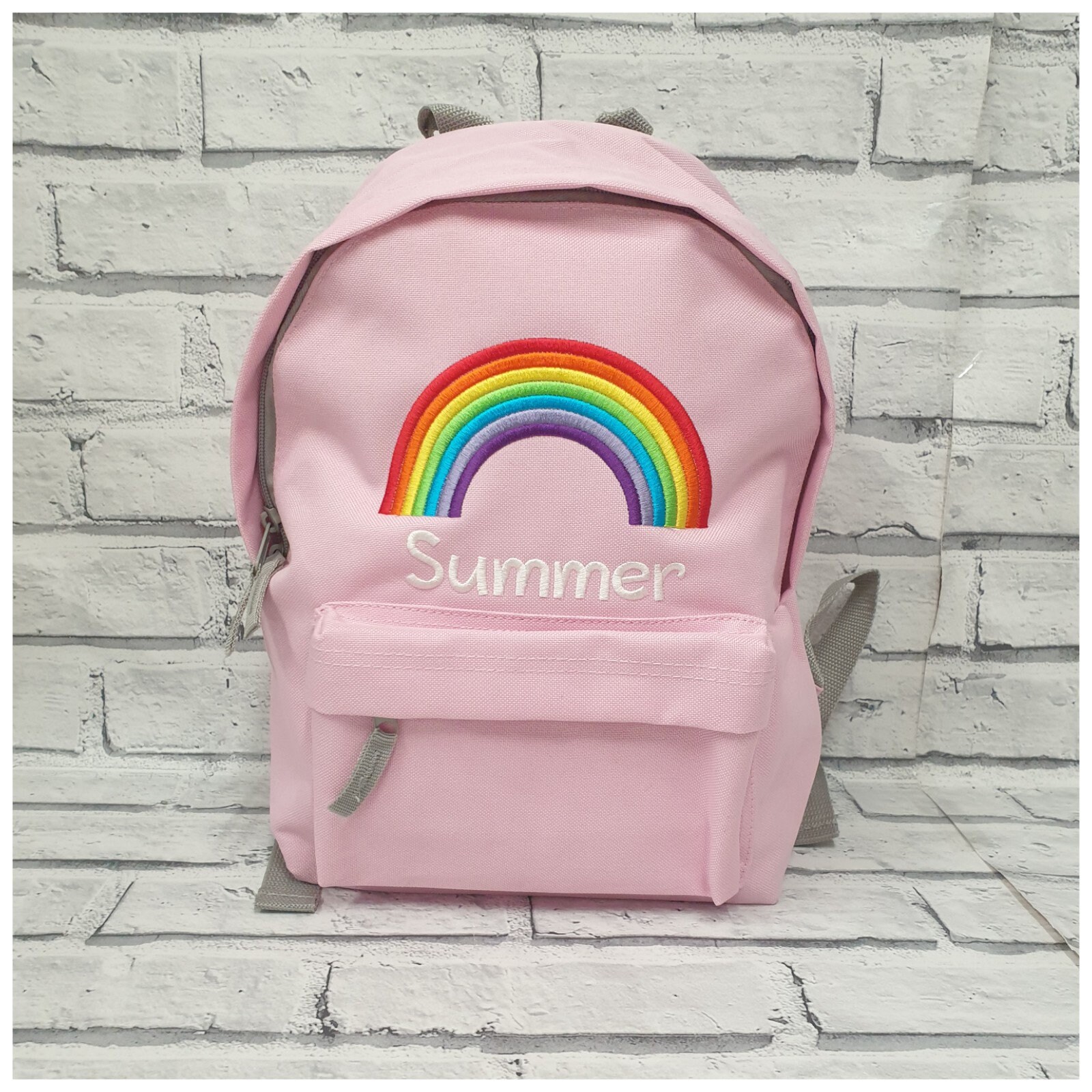 Personalised Toddler Rainbow Backpack RucksackNursey School Etsy