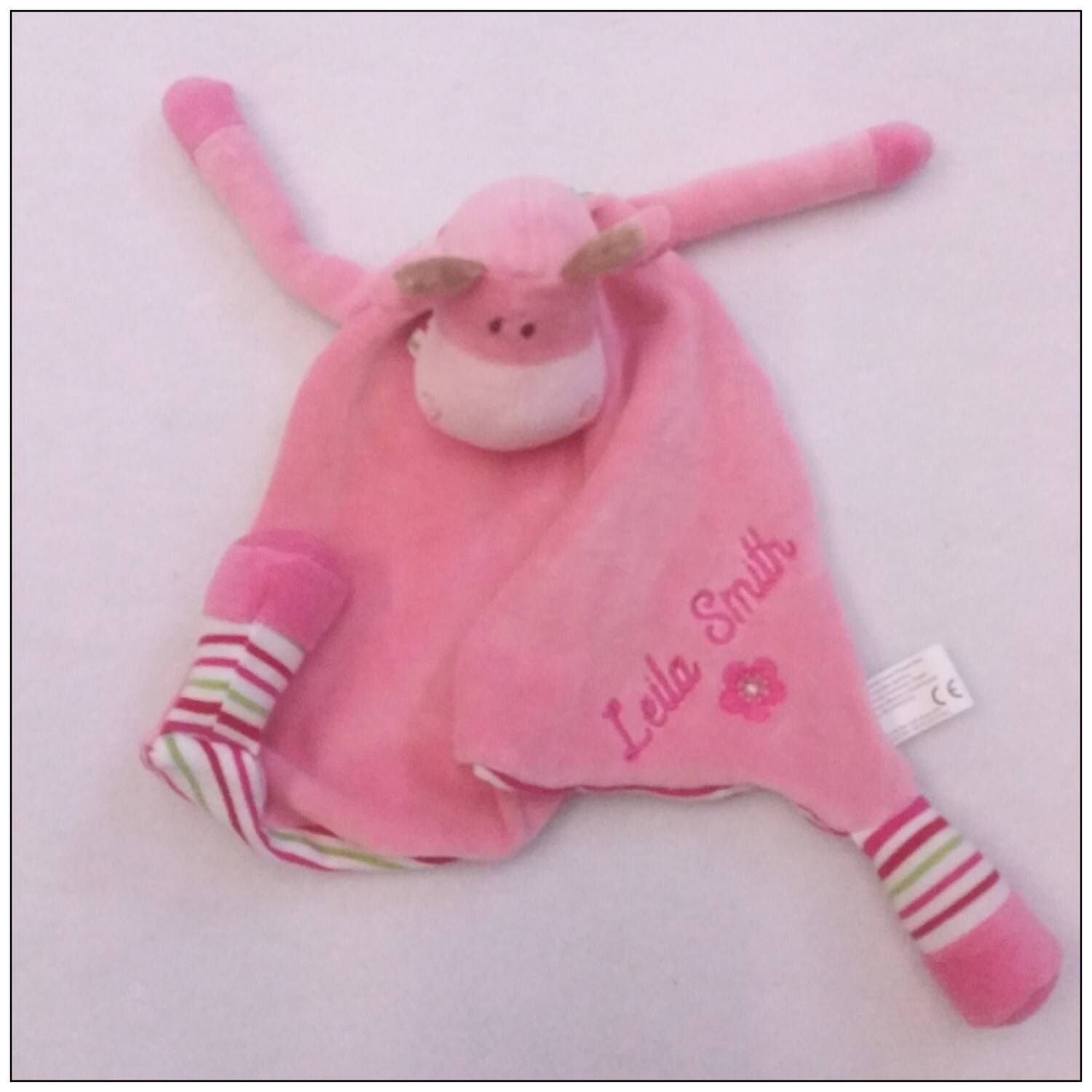 Personalised Baby Comfort Blanket, Comforter, Boys And Girls Cuddle Blanket, Teddy Bear, New